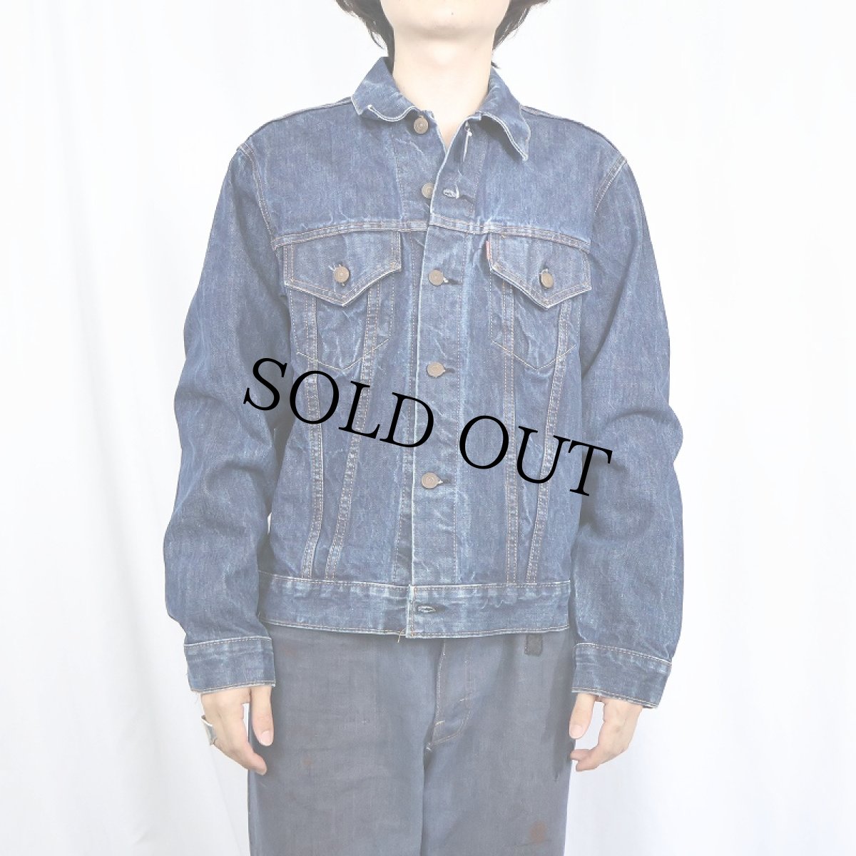 画像2: 60〜70's LEVI'S 70505 BIGE USA製 デニムジャケット (2)