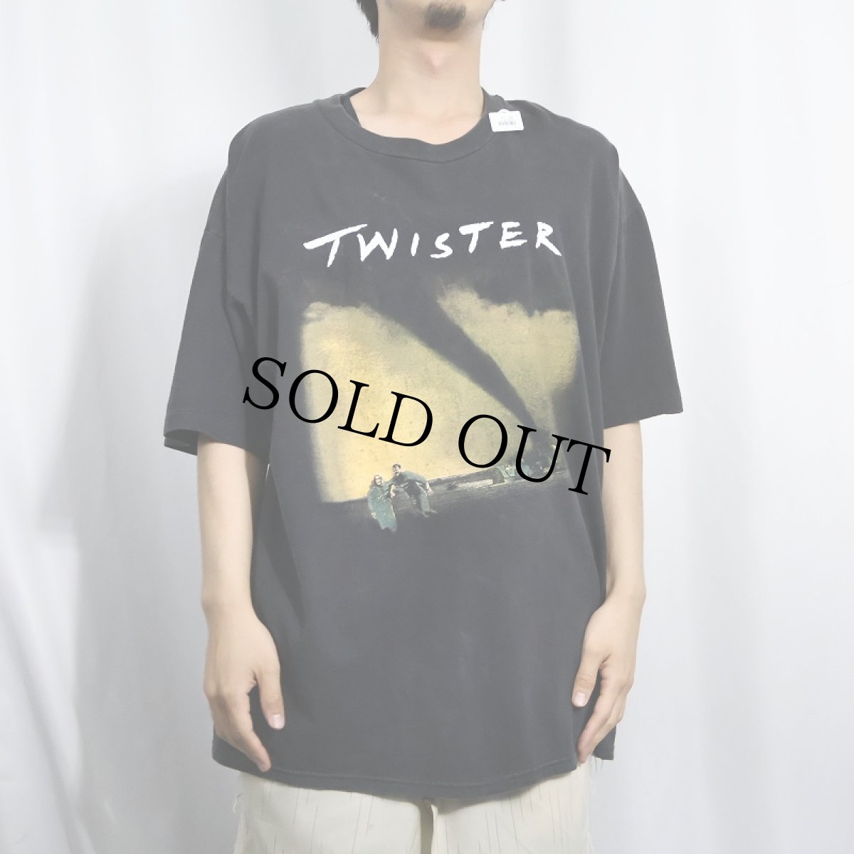 画像2: 90's TWISTER アクション映画 プリントTシャツ BLACK XL (2)