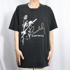 画像2: 90's The BUDDY HOLLY Story USA製 ロックミュージシャンドキュメンタリー映画 プリントTシャツ BLACK XL (2)