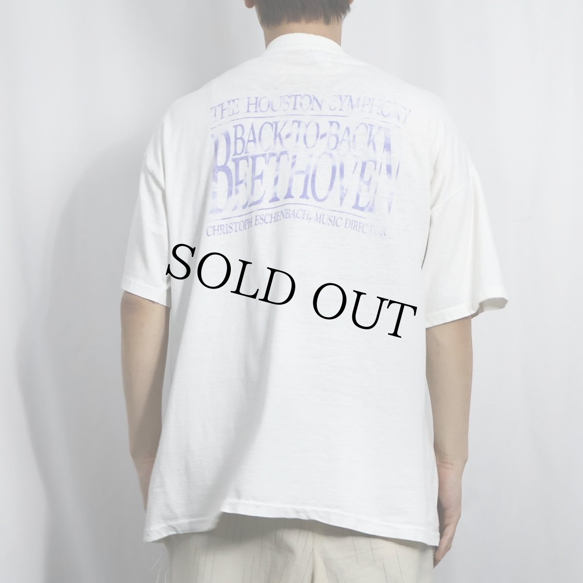 画像3: 90's BEETHOVEN USA製 ピアニストプリントTシャツ XL (3)