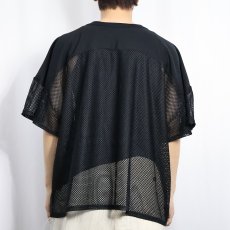 画像3: 80〜90's RUSSELL ATHLETIC USA製 メッシュフットボールシャツ BLACK XXXL (3)