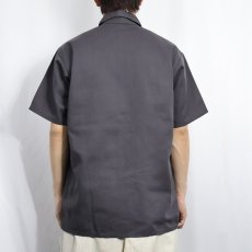 画像3: 90's BEN DAVIS USA製 ハーフジップ ワークシャツ M (3)