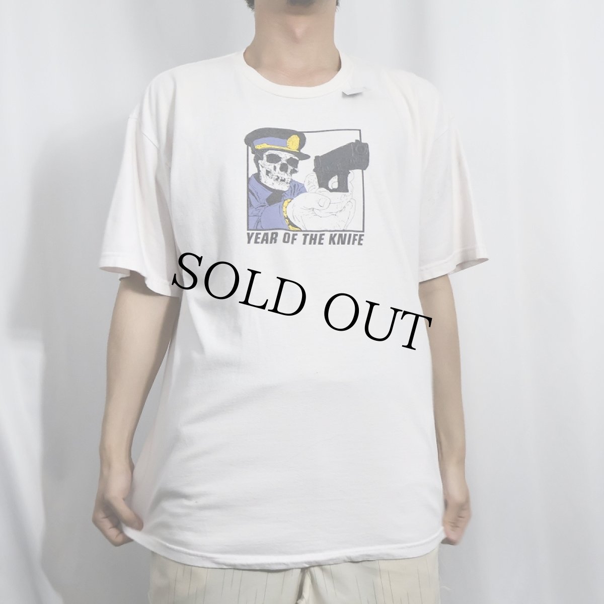 画像2: Year of the Knife メタルコア・バンド プリントTシャツ XL (2)