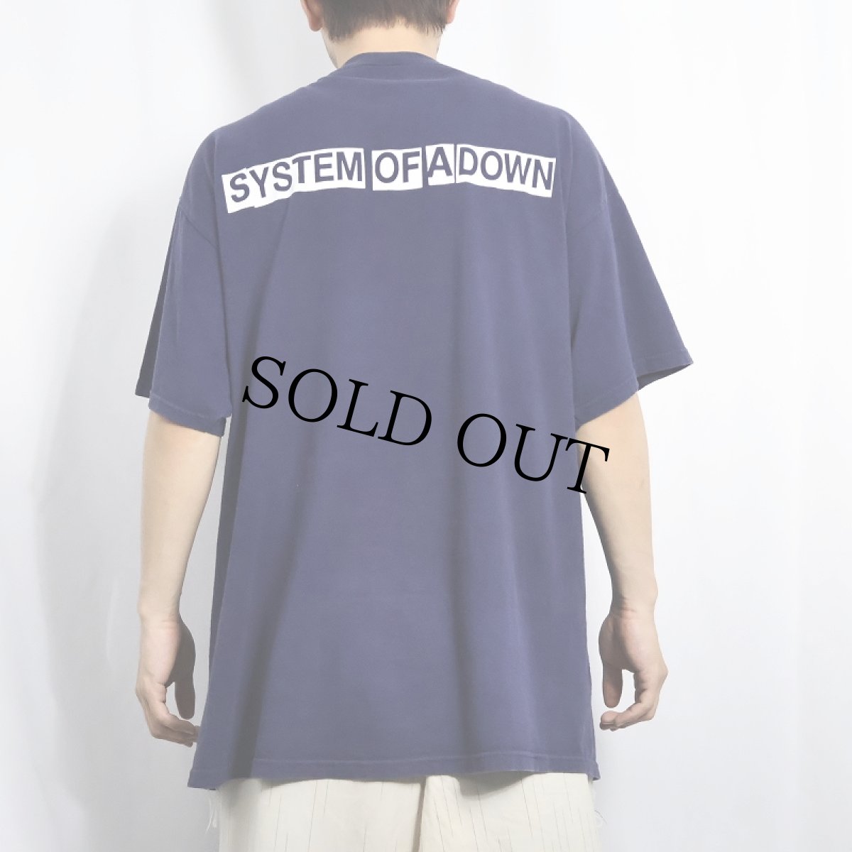 画像3: SYSTEM OF A DOWN ニュー・メタルバンドTシャツ NAVY XL (3)