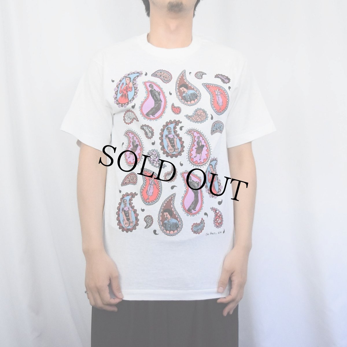 画像2: 90's Ken Brown USA製 アートプリントTシャツ M (2)