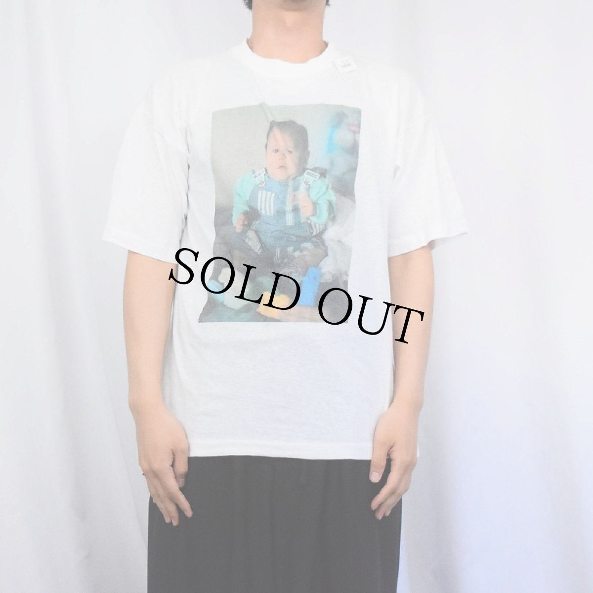 画像2: 赤ちゃん メモリアルフォトプリントTシャツ XL (2)