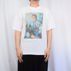 画像2: 赤ちゃん メモリアルフォトプリントTシャツ XL (2)