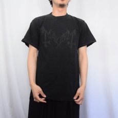 画像2: Mayhem ブラックメタルバンド  プリントTシャツ BLACK M (2)