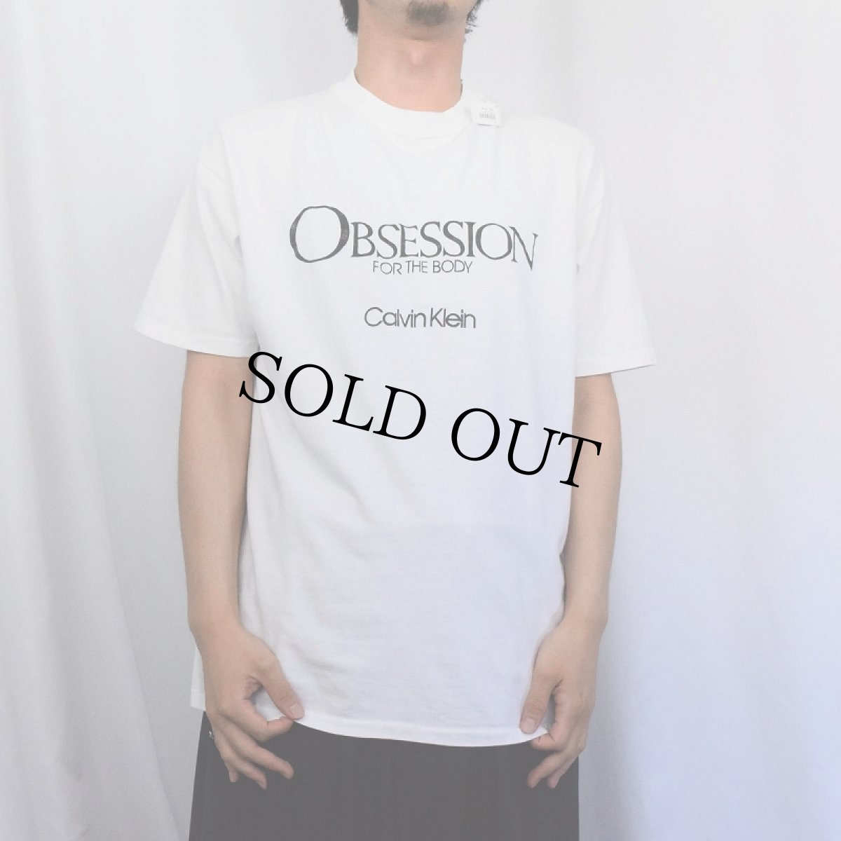 画像2: 90's Calvin Klein USA製 "OBSESSION FOR THE BODY" ロゴプリントTシャツ XL (2)