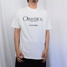 画像2: 90's Calvin Klein USA製 "OBSESSION FOR THE BODY" ロゴプリントTシャツ XL (2)