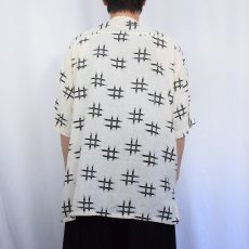 画像3: 80〜90's CHECKERS コットンノーカラーシャツ XL (3)