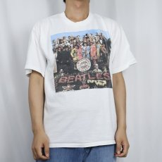画像2: THE BEATLES "Sgt Pepper's Lonely Hearts Club Band" ロックバンドプリントTシャツ (2)