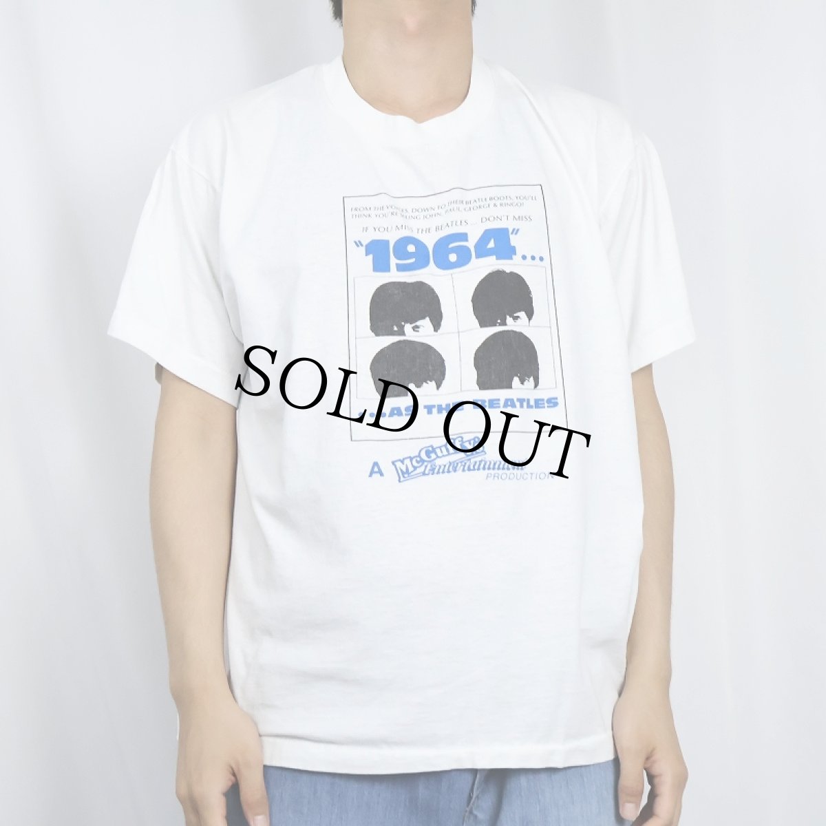 画像2: 80〜90's 1964 as The Beatles USA製 トリビュートバンド プリントTシャツ XL (2)