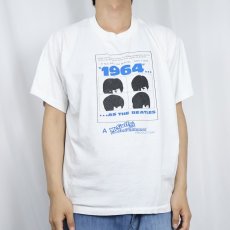 画像2: 80〜90's 1964 as The Beatles USA製 トリビュートバンド プリントTシャツ XL (2)