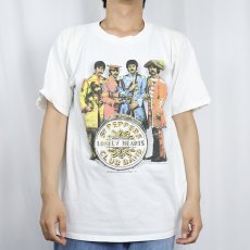 画像2: 90's THE BEATLES "Sgt Pepper's Lonely Hearts Club Band" ロックバンドプリントTシャツ L (2)