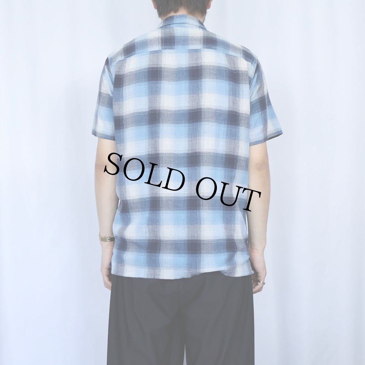 画像3: 2012SS Patagonia "ORGANIC COTTON" オンブレーチェック柄 コットンシャツ M (3)