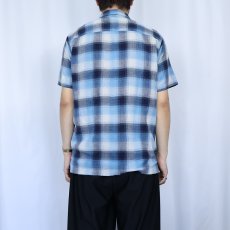 画像3: 2012SS Patagonia "ORGANIC COTTON" オンブレーチェック柄 コットンシャツ M (3)