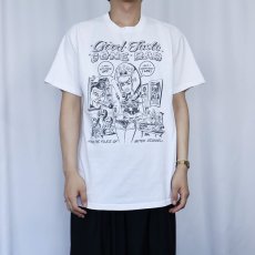 画像2: 90's Mitch O'Connell USA製 "Good Taste Gone Bad" イラストプリントTシャツ L (2)