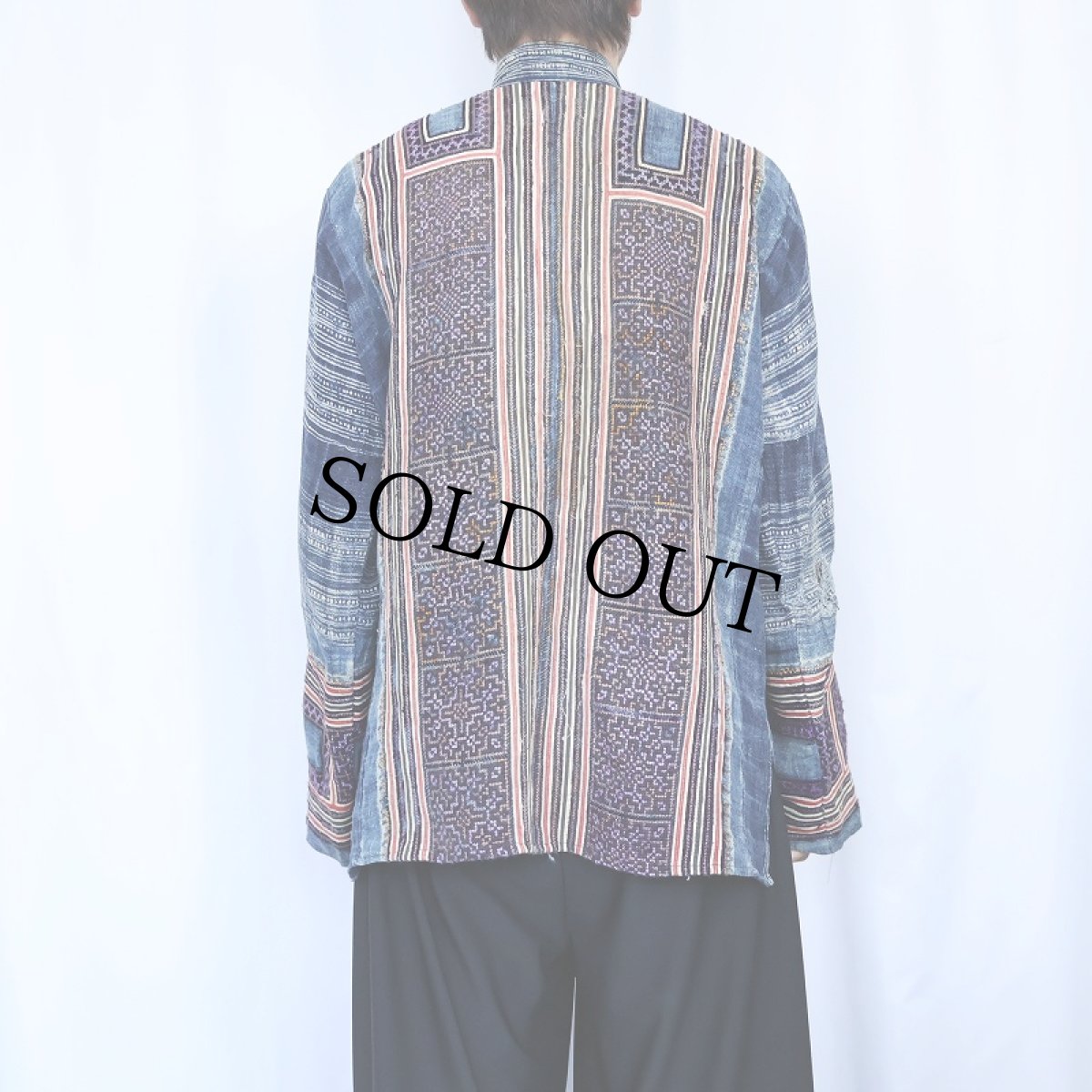 画像3: モン族 チャイナボタン エスニックシャツ (3)