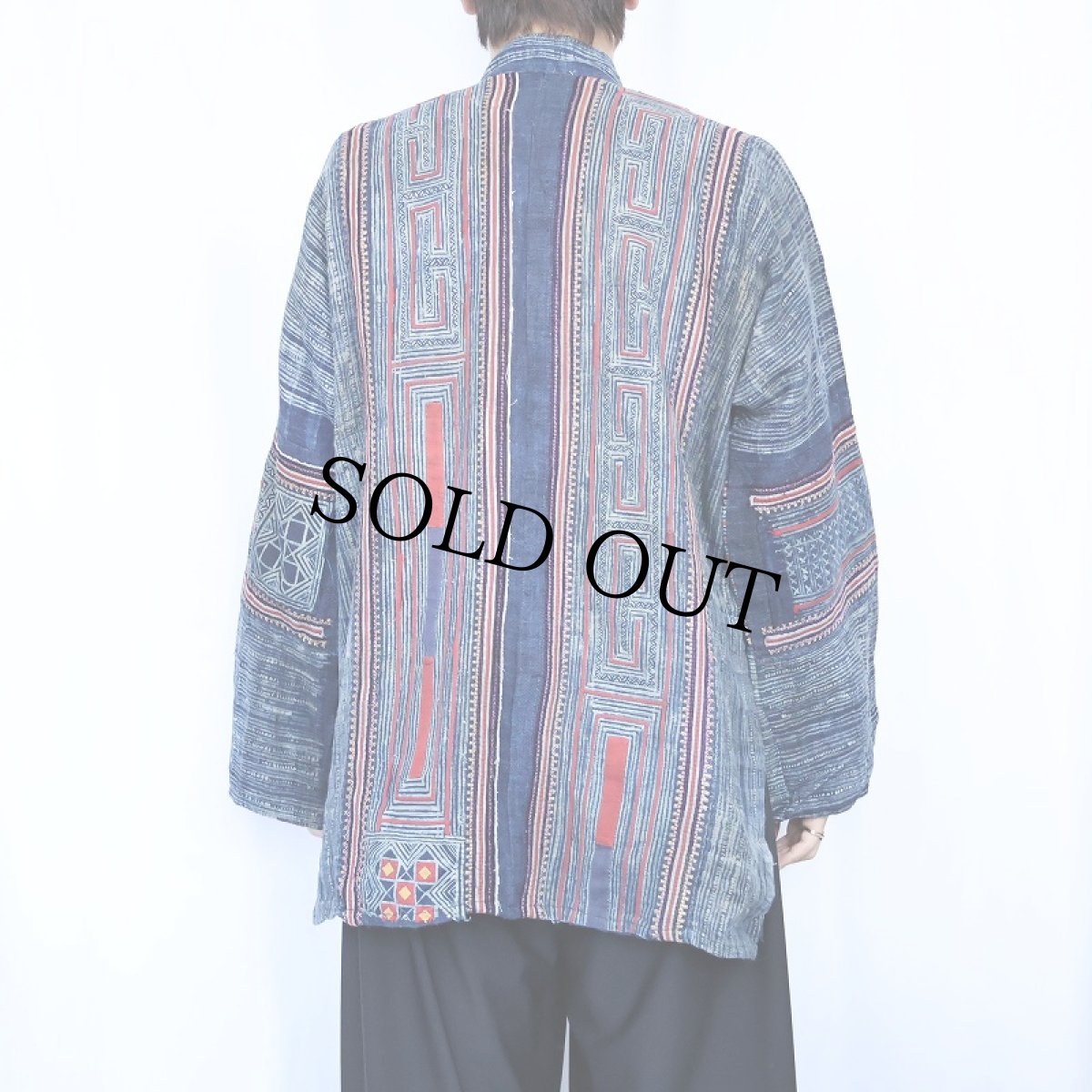 画像3: モン族 チャイナボタン エスニックシャツ (3)