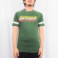 画像2: 70〜80's Champion USA製 バータグ "dartmouth" WINTシャツ M (2)