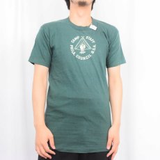 画像2: 70's BOY SCOUTS OF AMERICA フロッキープリントTシャツ L (2)