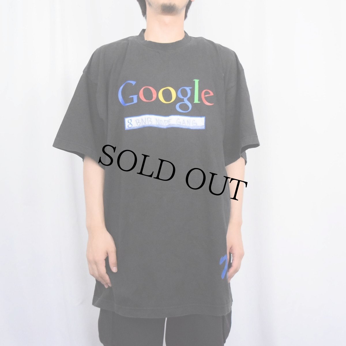 画像5: Google "BNB NOPE GANG" 企業ロゴ プリントTシャツ BLACK 2XL (5)