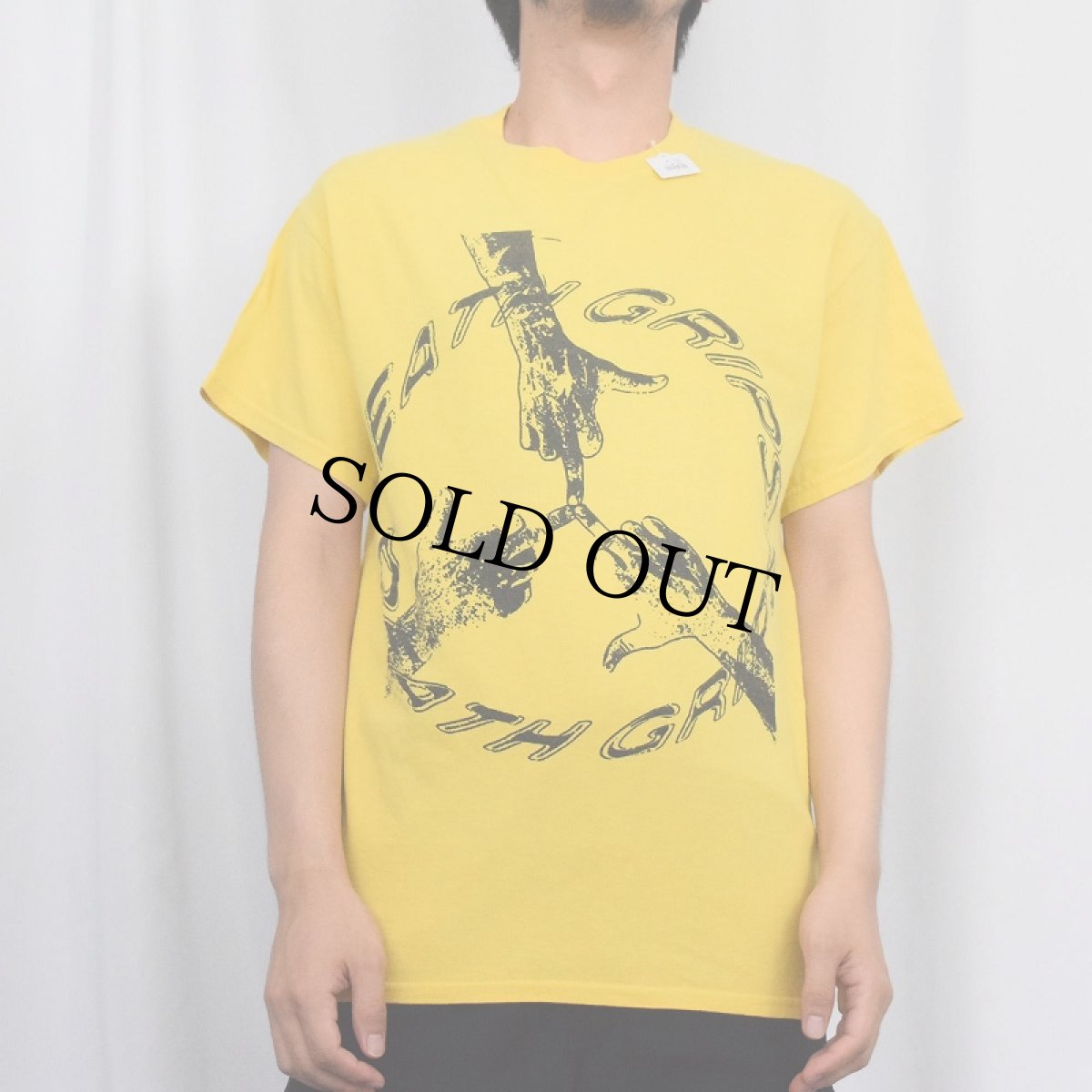 画像3: DEATH GRIPSS ヒップホップバンド プリントTシャツ M (3)