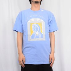 画像2: ART AT THE ABBEY マリア イラストプリントTシャツ L (2)