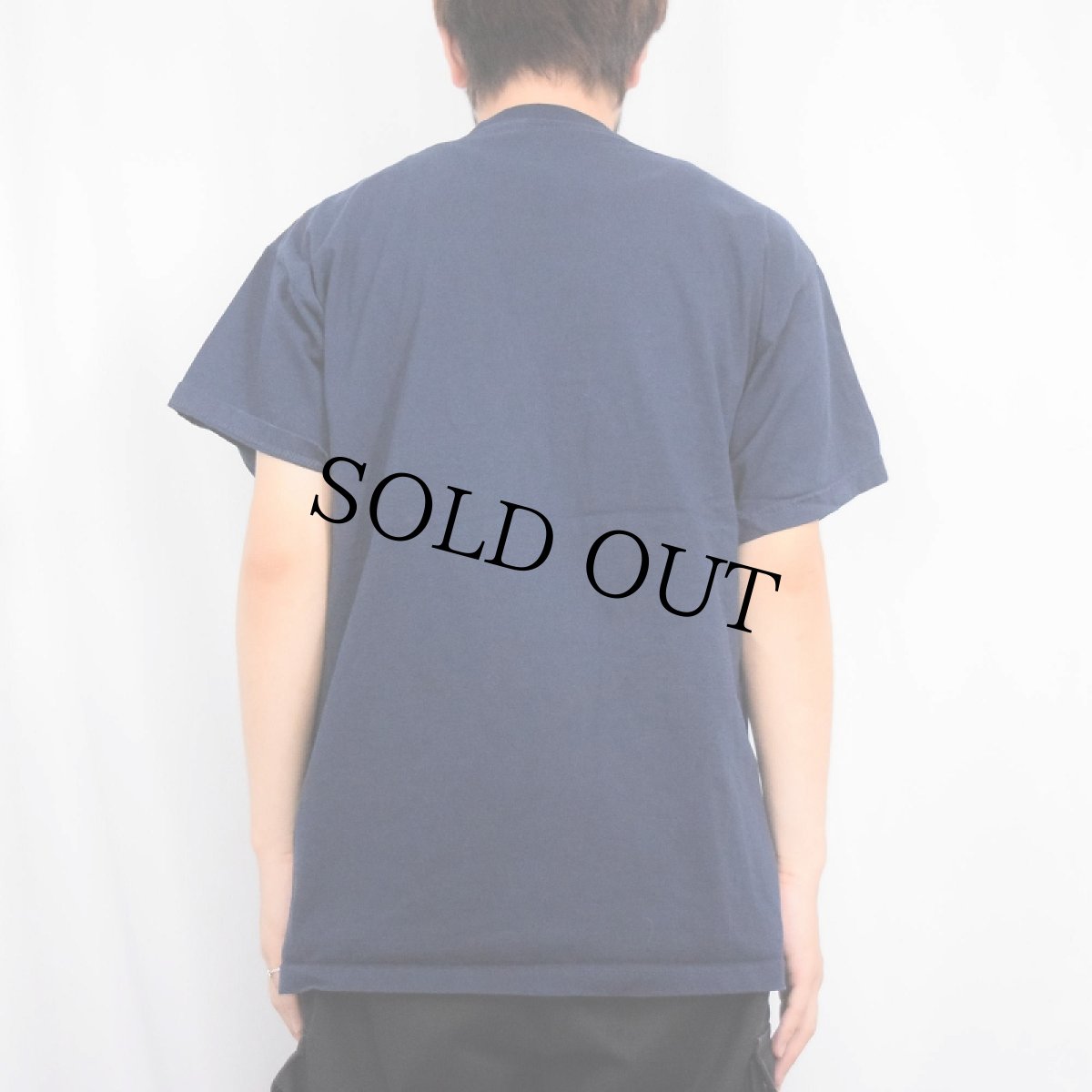 画像3: "God Answers Players" ジーザス パロディプリントTシャツ NAVY L (3)