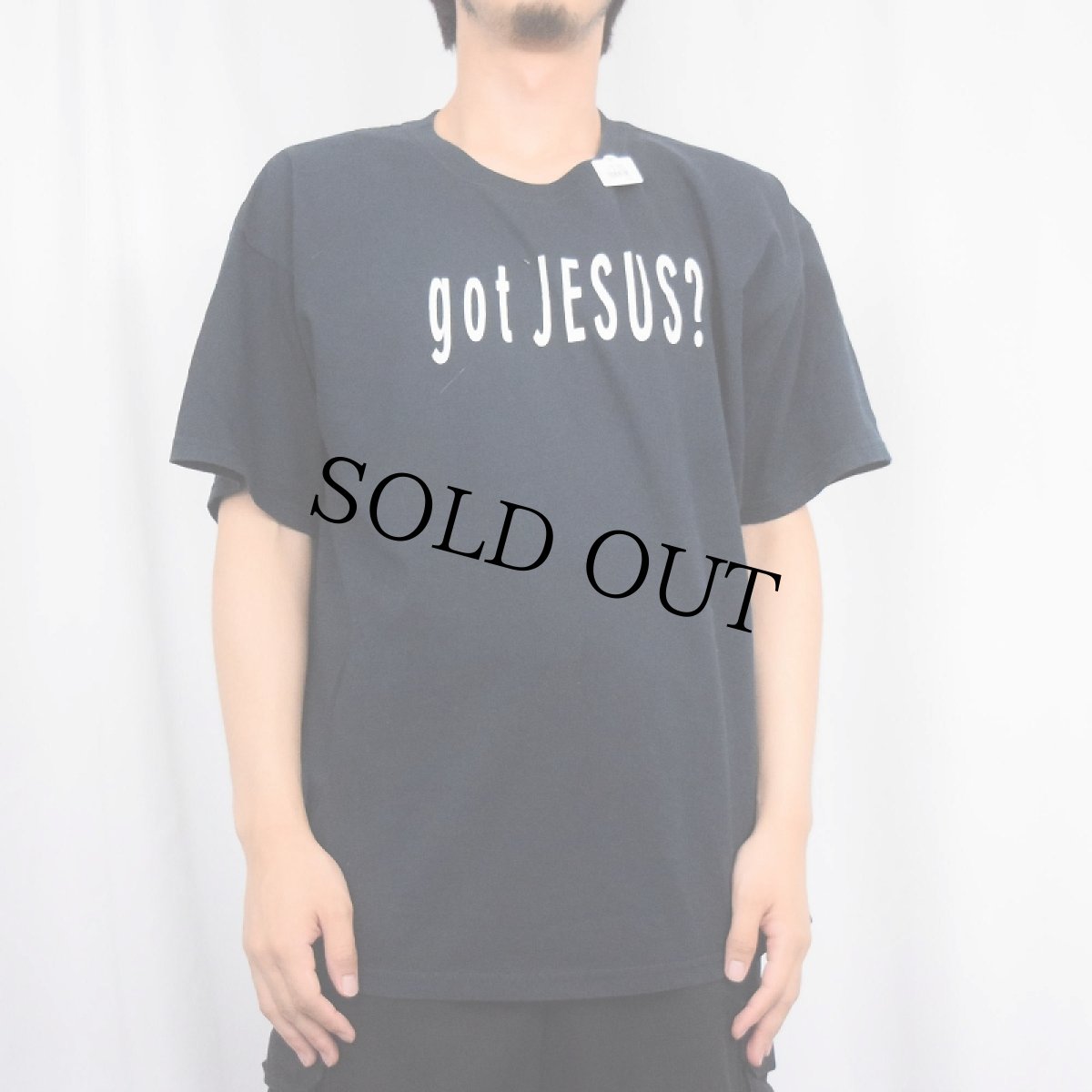 画像2: got JESUS? ジーザスプリントTシャツ BLACK L (2)