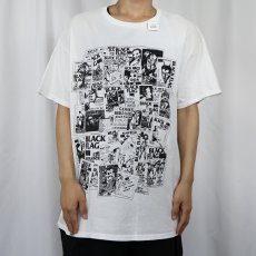 画像2: SST RECORDS "BLACK FLAG" ハードコア・パンク・バンド プリントTシャツ XL (2)