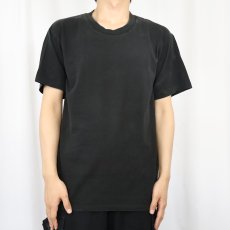 画像2: 90's DUKE USA製 無地Tシャツ BLACK M (2)