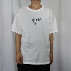 画像2: got milk? 広告プリントTシャツ L (2)
