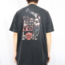 画像3: 90's Band to the bone ブルドッグ プリントTシャツ BLACK XL (3)
