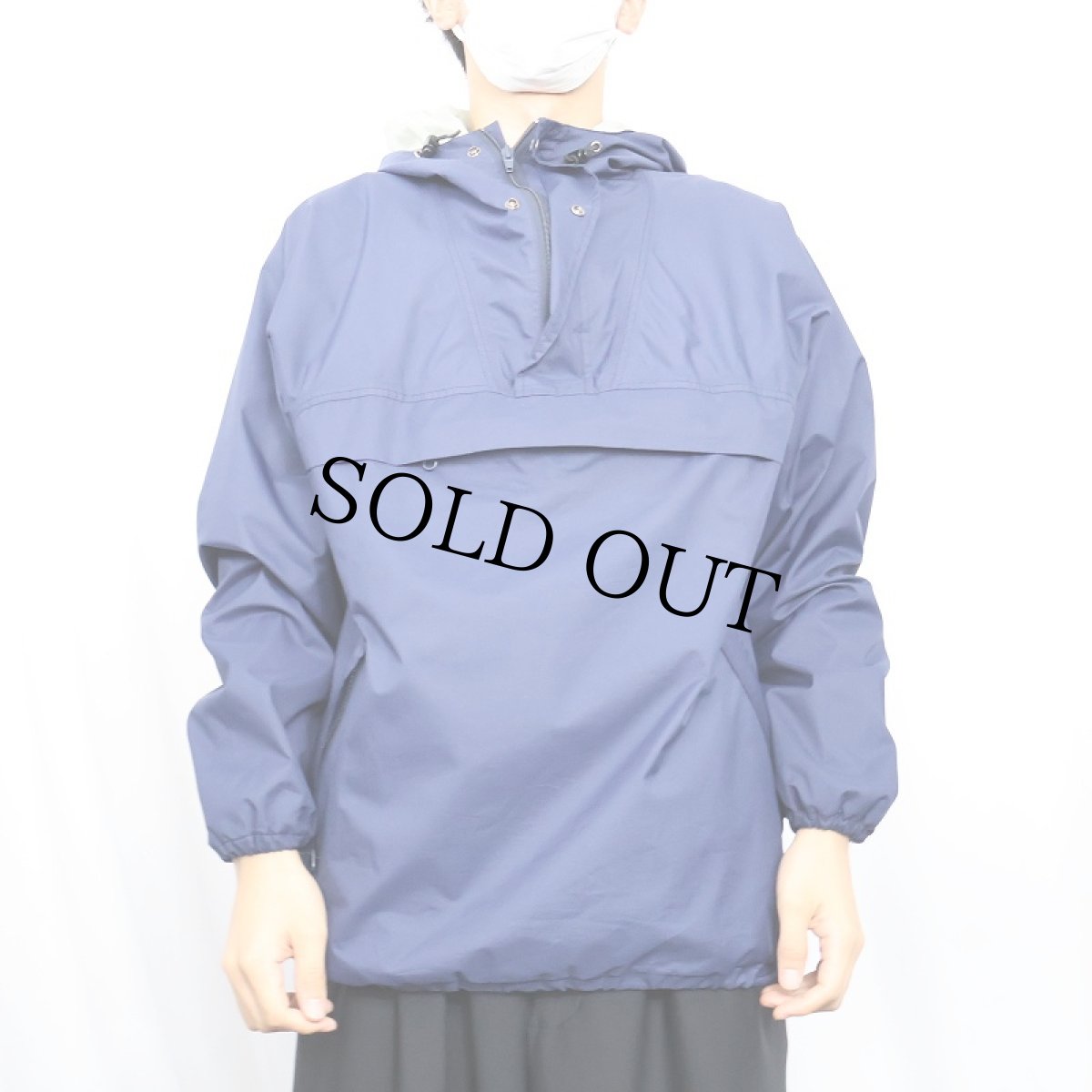 画像2: 80's Woolrich USA製 ナイロンアノラックパーカー NAVY M (2)