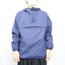 画像2: 80's Woolrich USA製 ナイロンアノラックパーカー NAVY M (2)