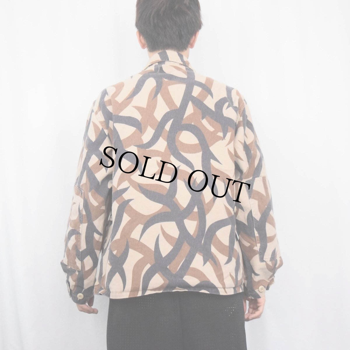 画像3: 80's〜 ASAT トライバルカモ TROPHY COAT LARGE-REGULAR (3)