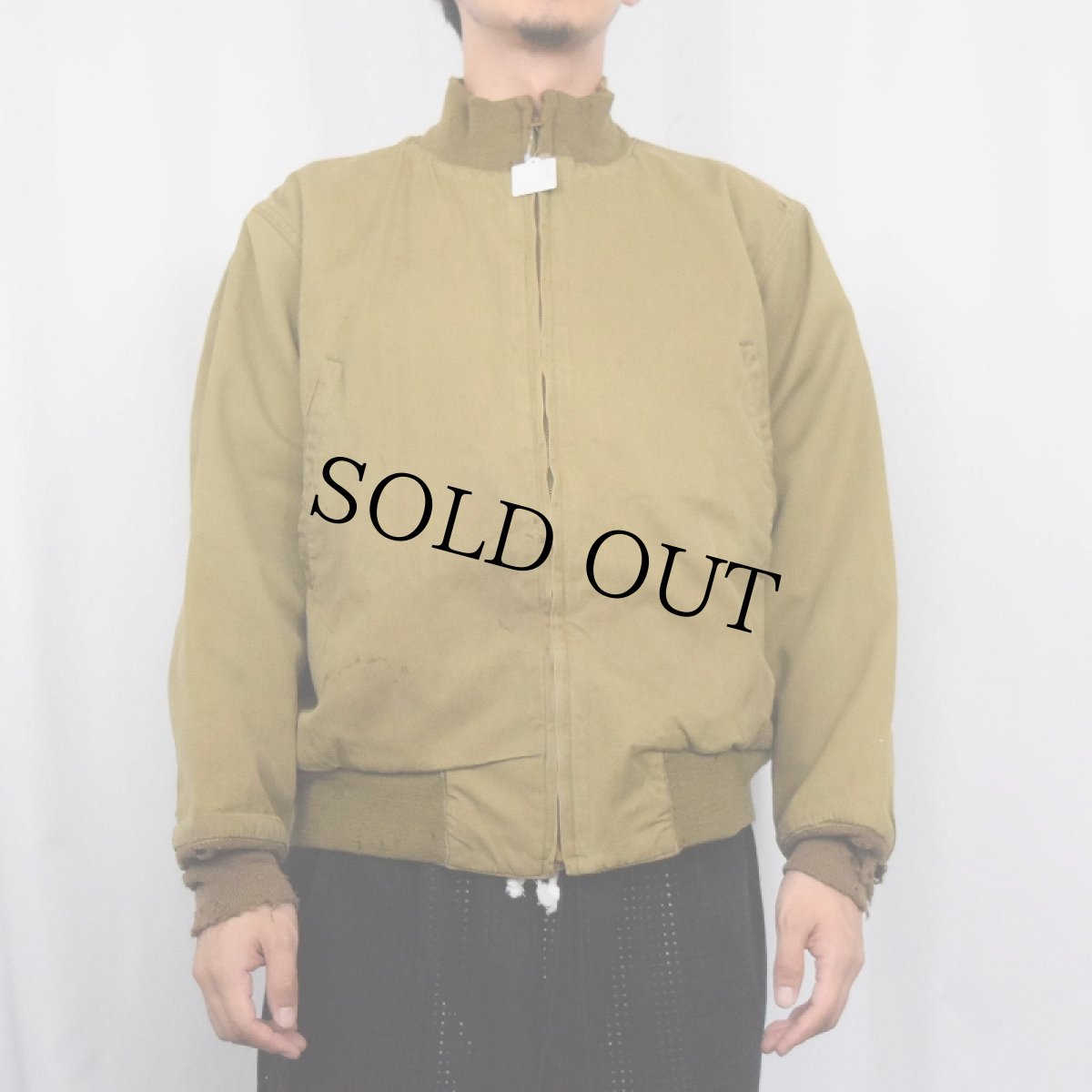 画像2: 40's WWII U.S.ARMY "コの字エンド" タンカースジャケット 2nd (2)