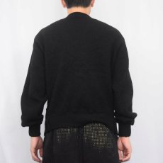 画像3: 60's SILVERWOODS アルパカニットカーディガン BLACK L (3)