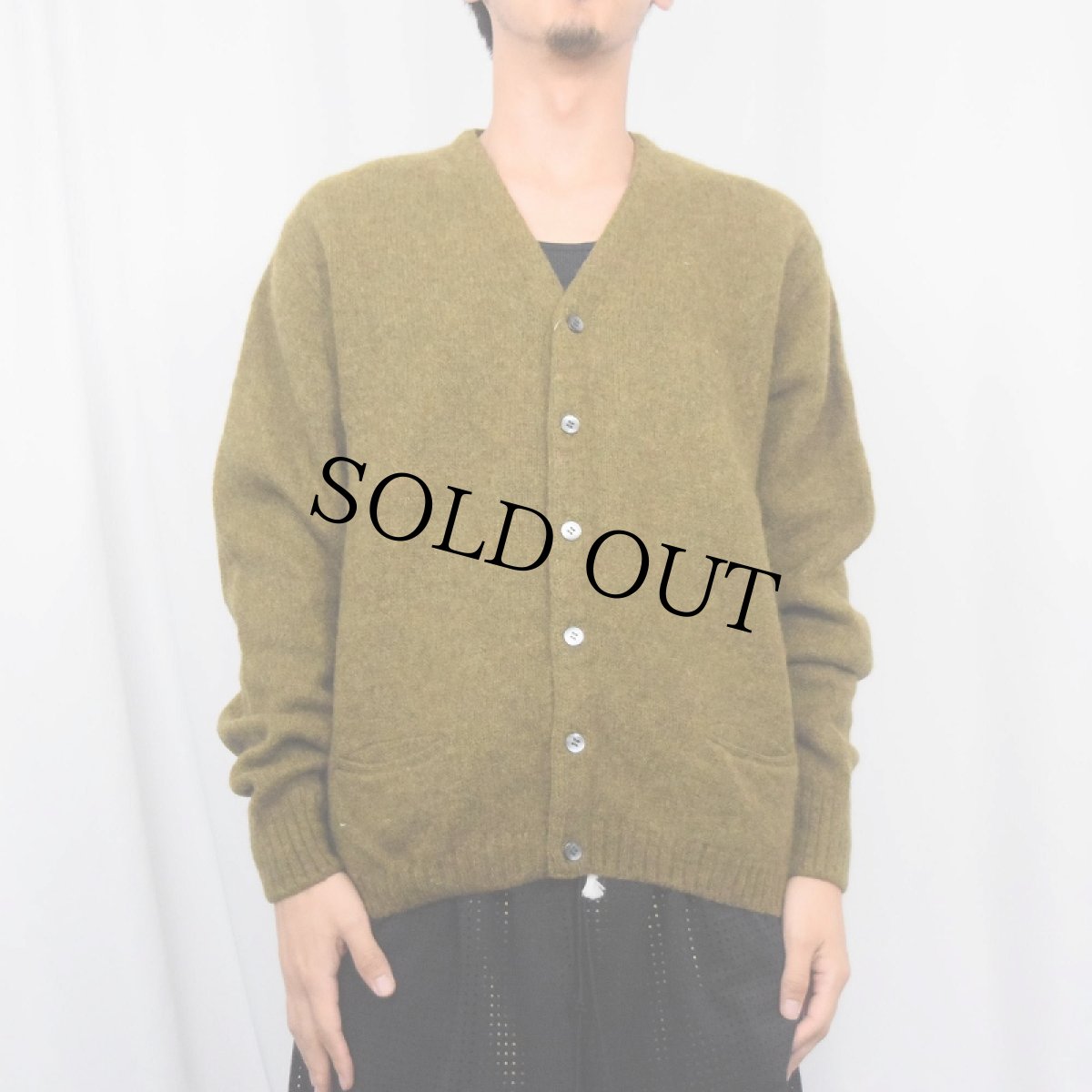 画像2: 60's McGREGOR USA製 モヘアニットカーディガン L (2)