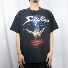 画像3: SAVATAGE ヘヴィメタル・バンド プリントTシャツ BLACK XL (3)