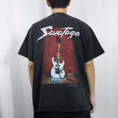 画像4: SAVATAGE ヘヴィメタル・バンド プリントTシャツ BLACK XL (4)