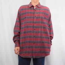 画像2: Patagonia チェック柄 コットンシャツ L (2)