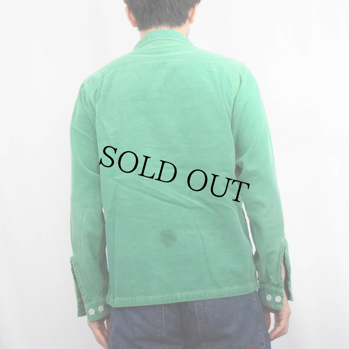 画像3: 40〜50's コーデュロイ オープンカラーシャツ (3)