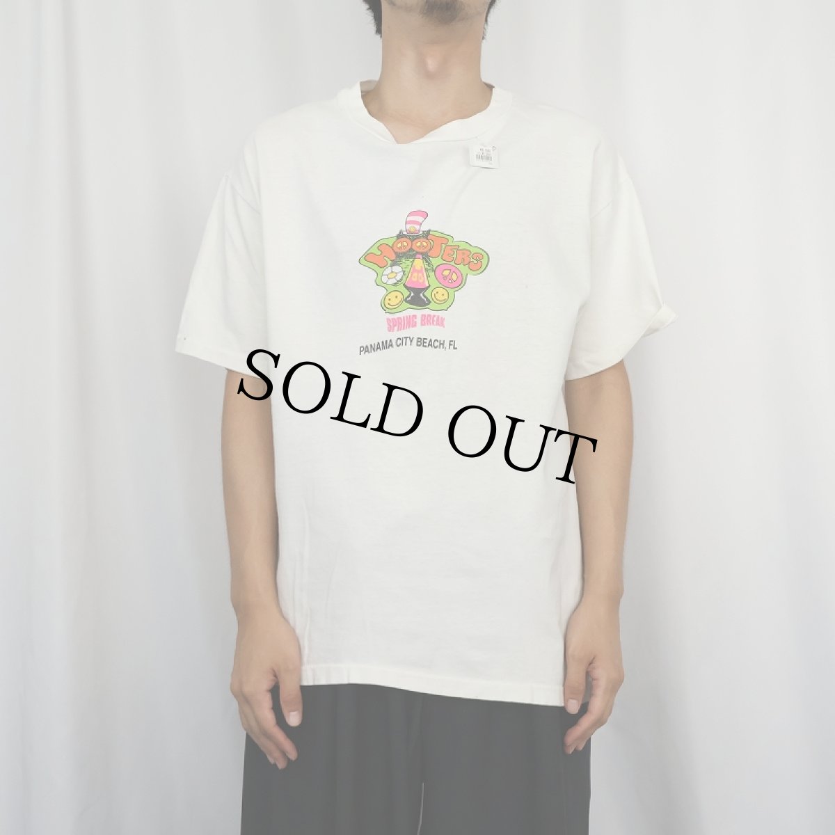 画像3: HOOTERS "SPRING BREAK" スポーツバー プリントTシャツ L (3)