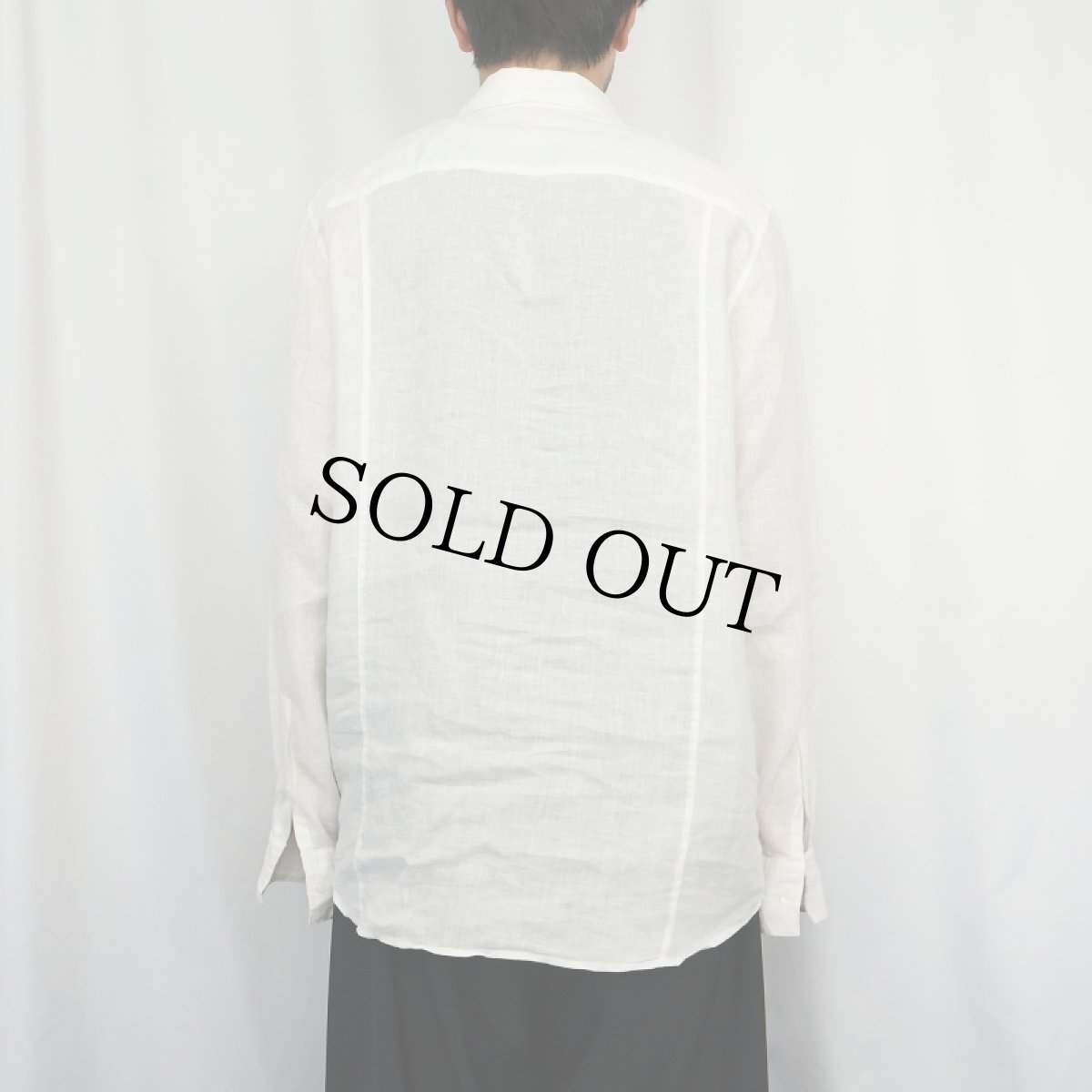 画像3: Calvin Klein "modern fit" リネンシャツ M (3)