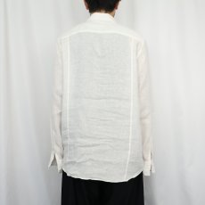 画像3: Calvin Klein "modern fit" リネンシャツ M (3)