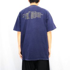 画像4: 90's NICK LOWE "Did My Mood" ロックミュージシャン アルバムツアー プリントTシャツ NAVY XL (4)