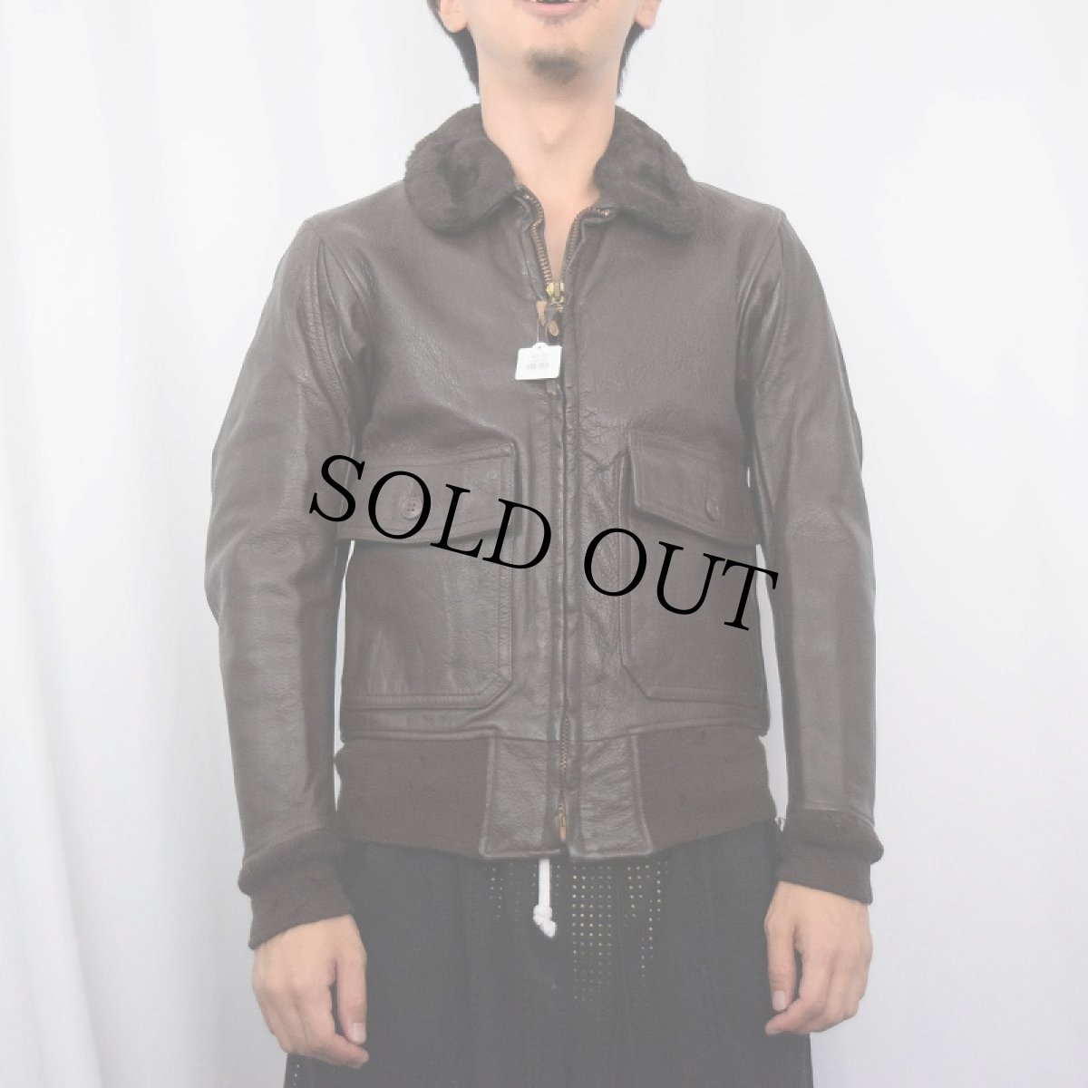 画像2: 70's U.S.NAVY G-1フライトジャケット size36 (2)